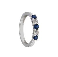 Anneau Babila Milano Femme Bacia_Mi in Or blanc Zaffiro 0.40 Ct 276664ZB - 276664ZB